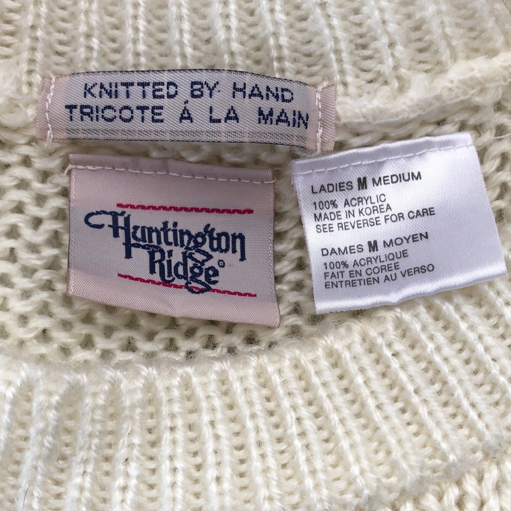 Floral hand knit sweater - Picture 7 of 7